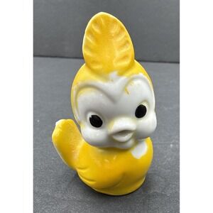 Vintage Miniature Mini Yellow Baby Duck Figurine 2.25" Tall Ceramic Easter